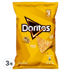 도리토스 타코맛 또띨라 칩, 3개, 190g