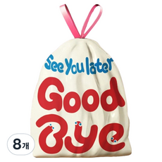 타미나요 편리한 비닐 파우치 굿바이 45 x 50 cm 15p, 8개, 16L