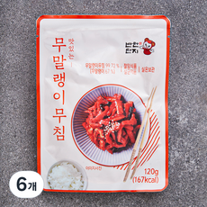 반찬단지 무말랭이 무침, 120g, 6개