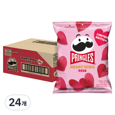 프링글스 하트 미니로즈, 35g, 24개