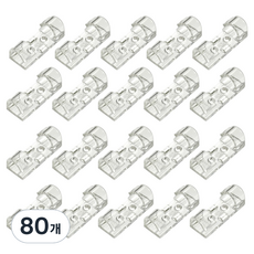 Jyulhome 電線整理夾, 透明, 80個