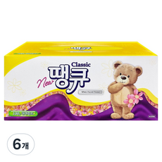 땡큐 천연펄프 각티슈, 200매, 6개