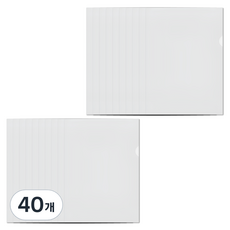 攜帶型文件保護透明L型文件夾 A4, 40個, 透明