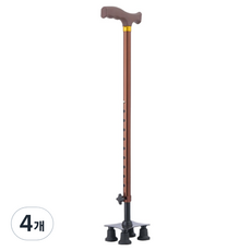난리시스터즈 가벼운 어르신 선물 지팡이 TYPE 10, 4개