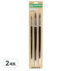 HWAHONG 華虹 工業782水彩筆組A 3種, 10號、16號、20號, 2組