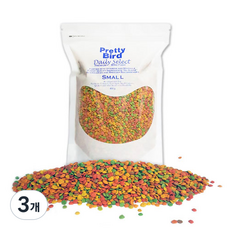 프리티버드 데일리 셀렉트 스몰 펠렛 사료, 800g, 3개
