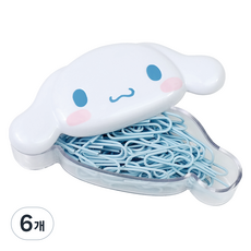 바이하츠 시나모롤 컬러클립, 50개입, 6개