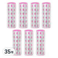 黑暗加熱捲發超長, 單色, 35個