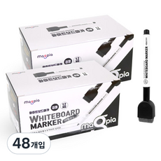 Magpia 白板筆, 黑色, 48入