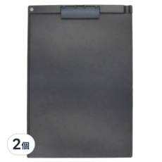 KOKUYO 國譽 薄型靜音板夾 A4 直式 22 x 32 x 1.4cm, 深藍色, 2個