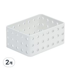 리템 S&S 수납 정리함, WHITE, 2개