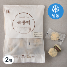 자농의뜨락 쑥콩떡 (냉동), 1kg, 1개입, 2개
