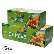 우진크린라이프 크린팩 중 25 x 35 cm x 200매 + 소 17 x 25 cm x 200매, 5세트