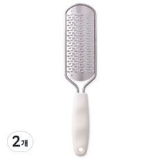 buyme 스텐 양면 발 각질제거기 거친발전용 화이트B, 1개입, 2개