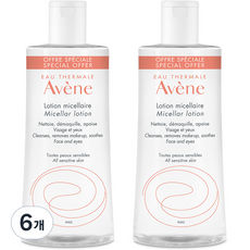 아벤느 미셀라 클렌징 워터, 500ml, 6개