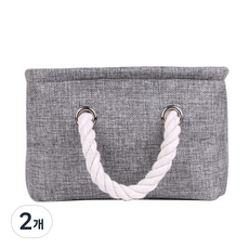 布藝籃, 灰色, 2個