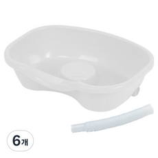 디어모모 老人 病患 孕婦 洗頭盆 洗髮器, 白色, 6個