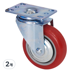 World Clean PVC 紅色旋轉輪, 2個