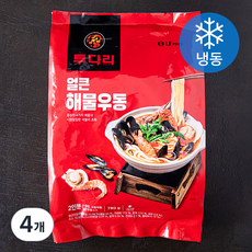 투다리 얼큰 해물우동 2인분 (냉동), 780g, 4개
