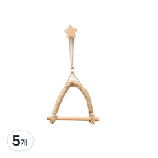 라탄 원목 감성 휴지걸이, 별, 5개