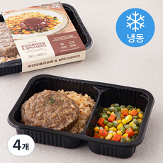 마시뜨랑 알리오올리오밥 & 함박스테이크 (냉동), 250g, 4개