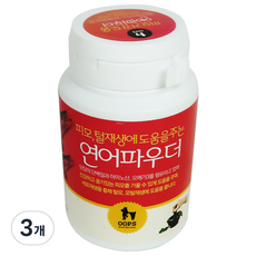 웁스 강아지 연어 파우더 영양제, 피부/피모, 50g, 3개