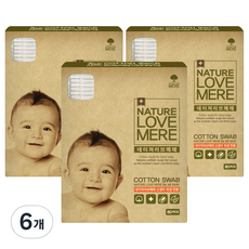 NATURE LOVE MERE 然自母愛 新生兒衛生棉籤, 6個, 80件