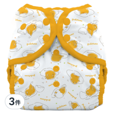 THiRSTiES 游泳尿布 SANRIO聯名款 Gudetama 蛋黃哥 36-84個月 100% 聚酯纖維, 3號 16~25kg, 3件