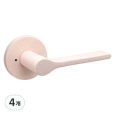 비플랜 버튼형 방문손잡이 핑크 BPL-6501, 4개