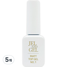 MEIBROWN Jel&Jel 霧面封層凝膠 平面彩繪, 透明, 5個, 9g