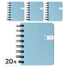 CMYK彩色左翻筆記本 120頁, 20個, 藍色