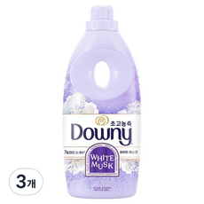 Downy 7日綻放 超高濃縮纖維柔軟精 白麝香香氣 正裝, 1L, 3個