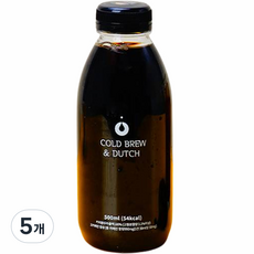 올바른커피 진한브라질 콜드브루 더치커피 원액, 500ml, 1개입, 5개