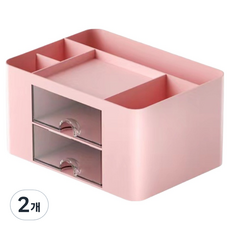 KODACHIEF 데스크정리함 8타입 19.5 x 10 x 14 cm, 체리블라썸, 2개
