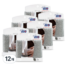 ELO 다용도 만능 스폰지 수세미, 2개입, 12개