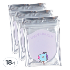 BT21 1단 점착 메모지, MANG, 40개입, 18개