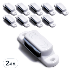손잡이세상 PVC 자석 빠찌링10p+피스40p세트 화이트, 2세트