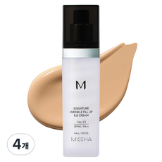 미샤 M 시그너처 링클 필업 비비크림 SPF45 PA++, 23호차분한베이지, 44g, 4개