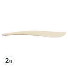 LOVISH Luvish 一字型美容鑷, 象牙白, 2個