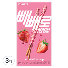 빼빼로 딸기, 37g, 3개