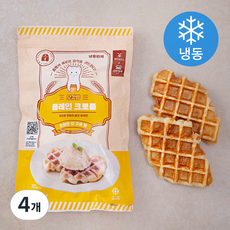 신라명과 오갓빵 플레인 크로플 (냉동), 160g, 1개입, 4개