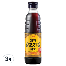 샘표 양조간장 제로, 3개, 500ml