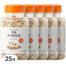 조공 반려동물 미니트릿 동결건조간식, 닭, 25g, 25개