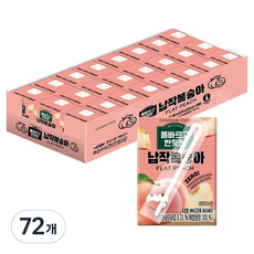 신세계푸드 올바르고반듯한 납작복숭아, 72개, 120ml