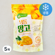 프루타 망고 (냉동), 5개, 1kg