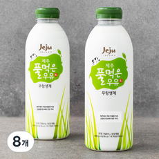 무항생제 인증 제주 풀먹은 우유, 8개, 750ml