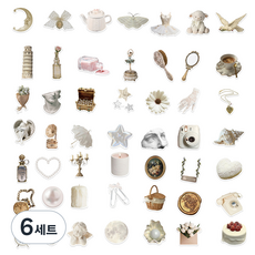 미소로운 노트북 스티커 49종 세트, style8, 6세트