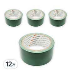 엠파이어 고급형 컬러 면테이프 48mm x 10m 녹색, 12개