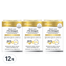 로니웰 멀티케어 알티지 오메가3, 30정, 12개