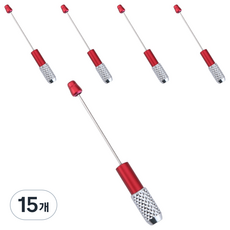 미소로운 DIY 연필깍지, 레드, 15개